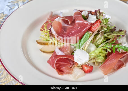 cheese and bacon salad Stock Photo