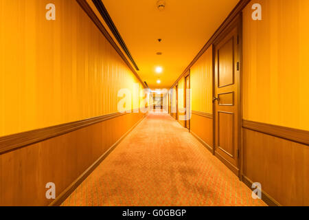 corridor in the hotel Stock Photo