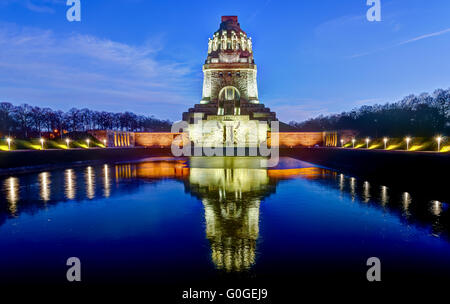 Monument to the Battle of the Nations in Leipzig Stock Photo