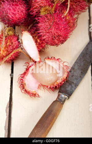 fresh rambutan fruits Stock Photo