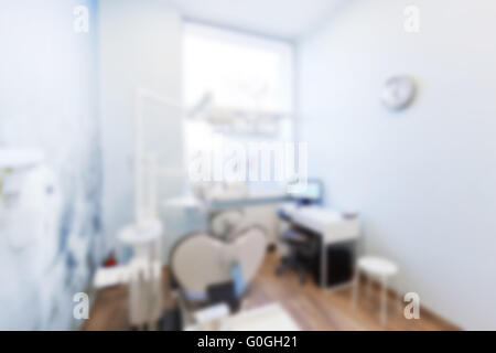 Blur background of dentist#39;s office. Dental equipment Stock Photo