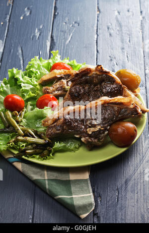 Grilled lamb Stock Photo