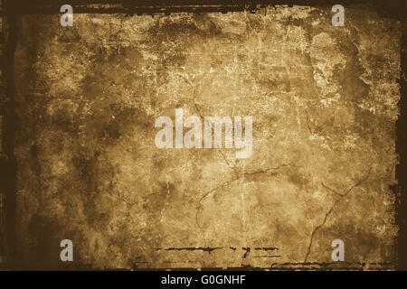 Abstract vintage beige background with scratches and scuffs Stock Photo
