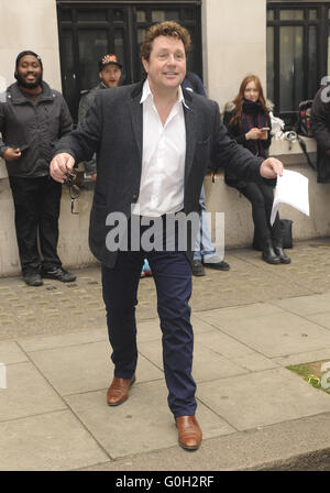 various celebrities seen arriving at BBC Radio 2  Featuring: Michael Ball Where: London, United Kingdom When: 31 Mar 2016 Stock Photo