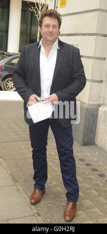 various celebrities seen arriving at BBC Radio 2  Featuring: Michael Ball Where: London, United Kingdom When: 31 Mar 2016 Stock Photo