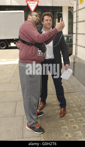 various celebrities seen arriving at BBC Radio 2  Featuring: Michael Ball Where: London, United Kingdom When: 31 Mar 2016 Stock Photo