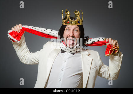 King businessman in royal business concept Stock Photo