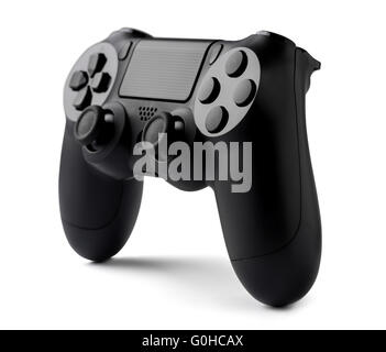 Joystick on white background, isolated close-up Stock Photo