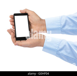 Hands with smartphone Stock Photo