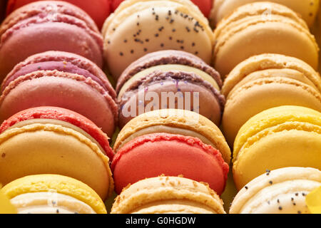 French delicious dessert macaroons Stock Photo