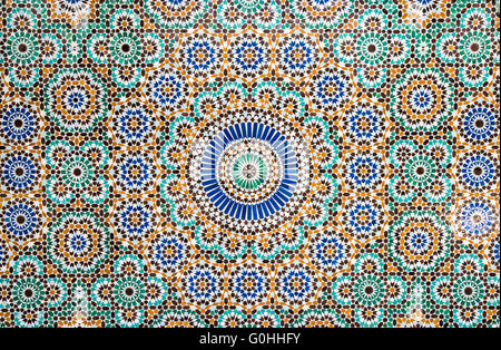 moroccan vintage tile background Stock Photo
