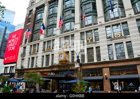 Macy's flagship department store in New York City, USA Stock Photo