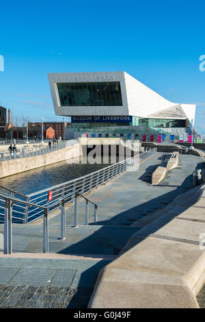 The Museum of Liverpool situated at Pier Head alongside the River Mersey which was opened in 2011 Stock Photo