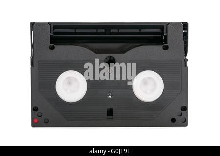 8mm video cassette isolated on white background with clipping path Stock Photo