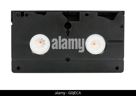 VHS video tape isolated on white background with clipping path Stock Photo