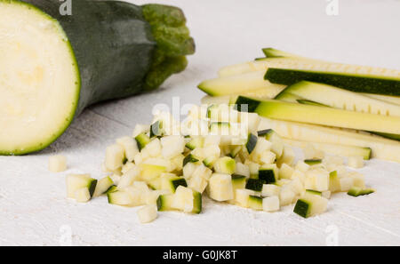 Fresh marrow or courgette Stock Photo