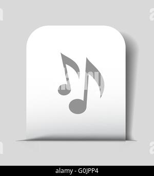 music note icon illustration design Stock Vector Image & Art - Alamy