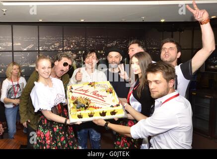 London. 30th April, 2016. The Polish Bakery prepared a commemorative cake for the team LADY PANK the occasion of the 35th anniversary of the scene Credit:  Marcin Libera/Alamy Live News Stock Photo