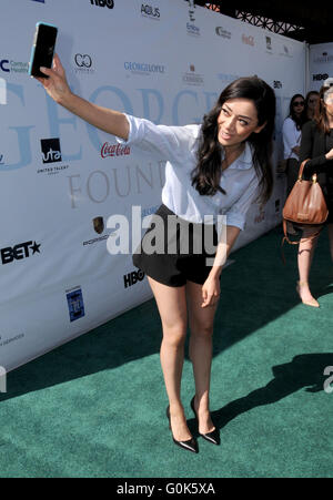 Burbank, CA, USA. 21st Feb, 2016. 02 May 2016 - Burbank, California - Aimee Garcia. Arrivals for the 9th Annual George Lopez Celebrity Golf Classic to benefit the George Lopez Foundation held at the Lakeside Golf Club. Photo Credit: Birdie Thompson/AdMedia © Birdie Thompson/AdMedia/ZUMA Wire/Alamy Live News Stock Photo