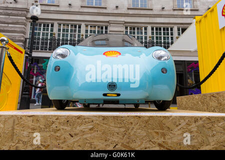London, UK. 2nd  May 2016. A Shell Urban Concept Car called 'Bubble' on display. London's Regent Street is closed to traffic for the annual Gumball 3000, with supercars of the past and present, including Lamborghinis, Porsches and Bugattis, related displays and music entertaining the crowds during the afternoon before participating cars make their way through Picadilly and Mayfair up Regent's Street in the late afternoon. Credit:  Imageplotter News and Sports/Alamy Live News Stock Photo