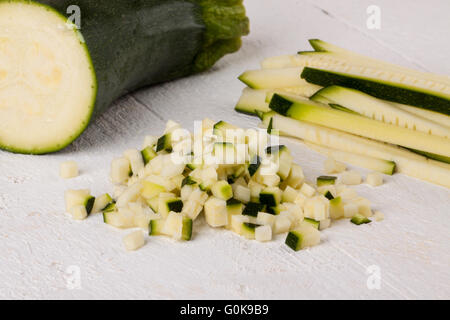 Fresh marrow or courgette Stock Photo