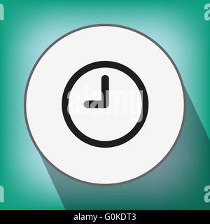 Vector Clock Icon Stock Vector Image & Art - Alamy