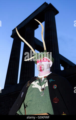 Edinburgh, Scotland UK. 30th. Performers at the Edinburgh Beltane Fire Festival, the biggest annual fire festival in the world Stock Photo