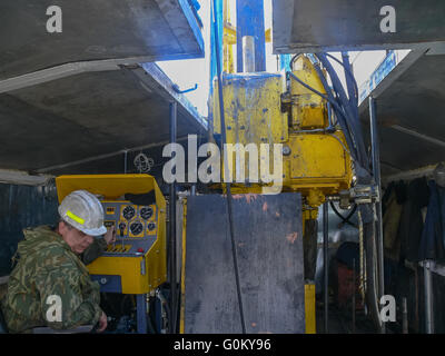 Intelligence Drilling wells Stock Photo