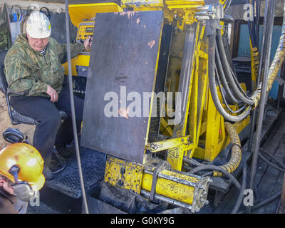 Intelligence Drilling wells Stock Photo