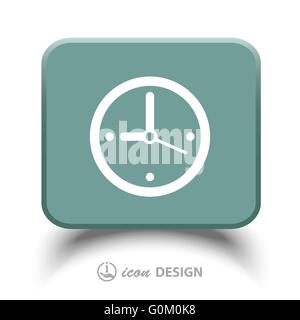 Vector Clock Icon Stock Vector Image & Art - Alamy