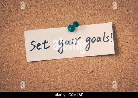 Set Your Goals Stock Photo
