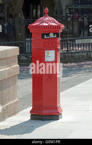 Victorian Letter Post Box. Pudding Lane. Norwich, Norfolk. England. Stock Photo