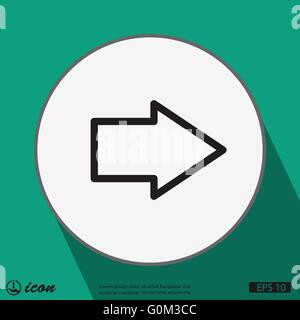 Vector arrow icon illustration Stock Vector Image & Art - Alamy
