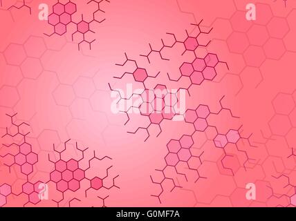 Dna abstract background cells connectivity Stock Vector