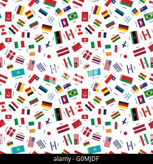 Flags of world sovereign states Stock Vector