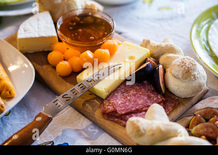Traditional Romanian easter table Stock Photo