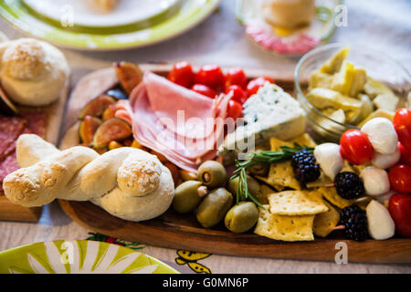 Traditional Romanian easter table Stock Photo