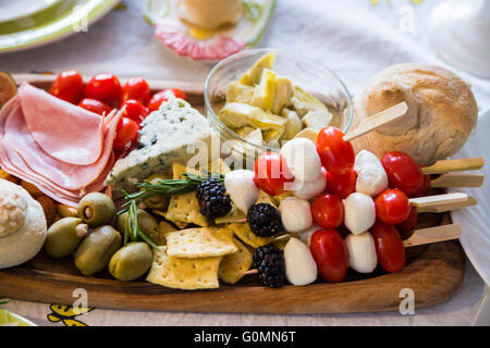 Traditional Romanian easter table Stock Photo
