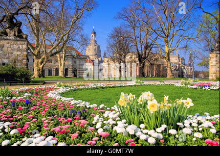 Dresden Frauenkirche - Dresden Church of Our Lady 33 Stock Photo