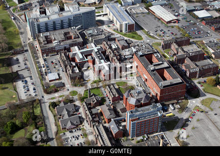 aerial view of Jimmy's - St James's Hospital in Leeds, West Yorkshire, UK Stock Photo