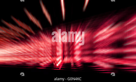 abstract zoom speed light effect colorful red color and white shade Stock Photo