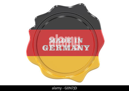 made in Germany seal, stamp. 3D rendering Stock Photo