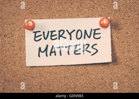 Everyone matters Stock Photo