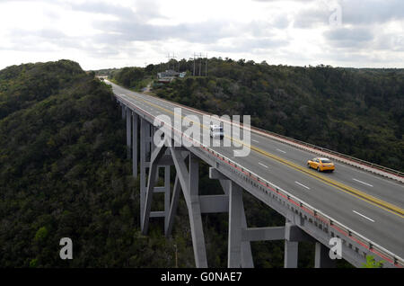 Viaduct of Bacunayagua near Matanzas, Cuba 2016 Stock Photo