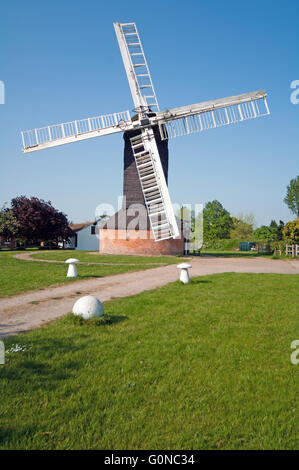 Outwood, Post Mill, Windmill, Surrey, England Stock Photo