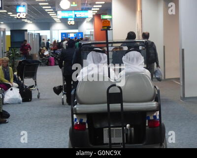 United Arab Emirates - Dubai International Airport (DXB). Passengers in transit Stock Photo