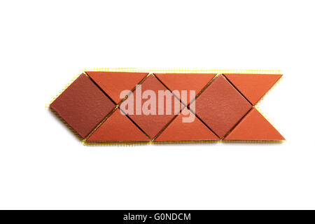 clinker tiles to decorate Stock Photo