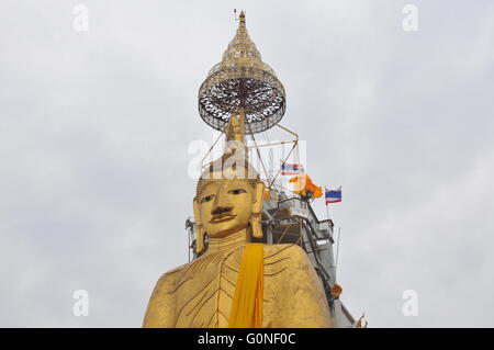 Big Buddha, Wat Intharawihan Temple Bangkok Thailand. Stock Photo