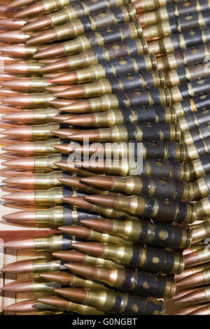 Weapons cartridges machine gun belt large caliber. bullets for an ...