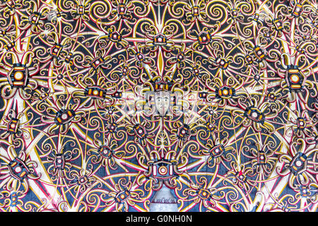 Traditional wood pattern from Indonesia Stock Photo